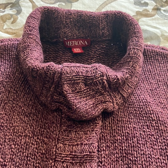 Y2k MERONA MULBERRY PURPLE LONG SWEATER SIZE XXL (MEDIUM) JUNIORS - Picture 4 of 9